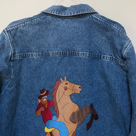 NWOT LC23 Embroidered Denim Overshirt Size XL - Picture 4 of 12